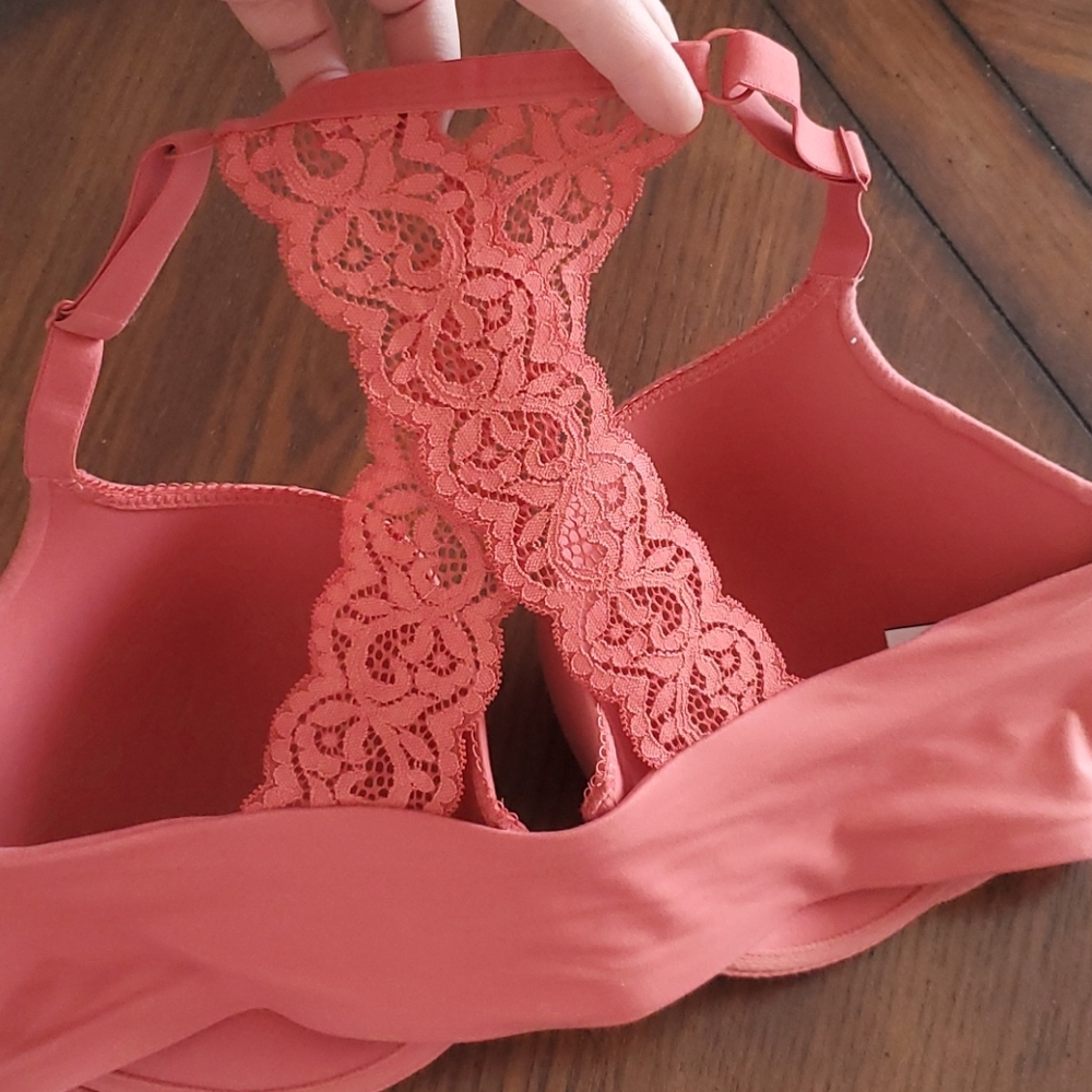 Victorias secret Coral lace back bra